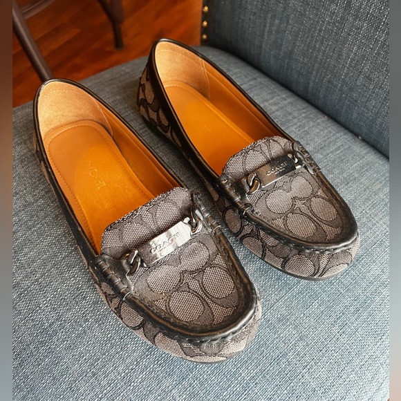 Coach Olive Signature C Jacquard Loafers - Picture 1 of 4